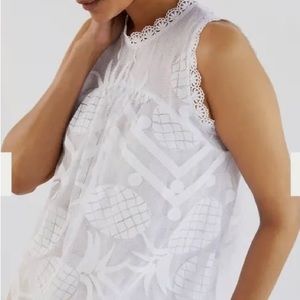 MAEVE by Anthropologie 🍍Pineapple🍍Lace Blouse Size US 6